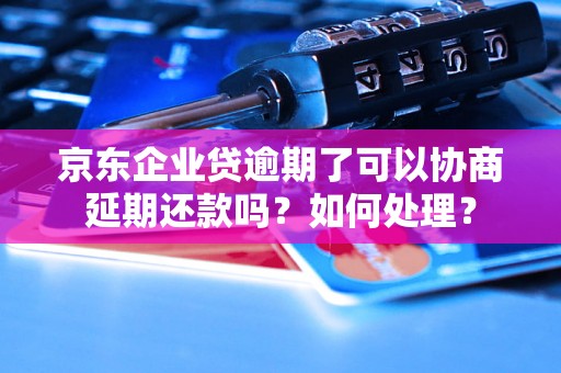 京东企业贷逾期了可以协商延期还款吗？如何处理？