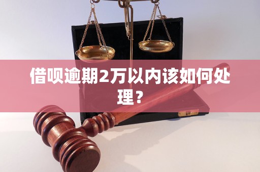 借唄逾期2萬以內(nèi)該如何處理？