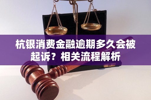 杭银消费金融逾期多久会被起诉？相关流程解析