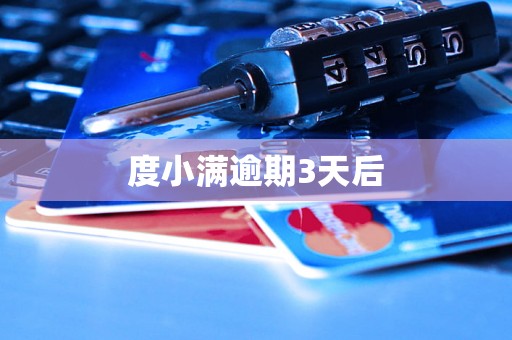 度小满逾期3天后