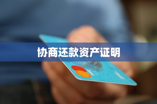 协商还款资产证明
