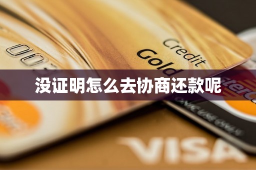 没证明怎么去协商还款呢