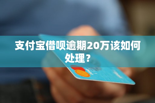 支付寶借唄逾期20萬(wàn)該如何處理？