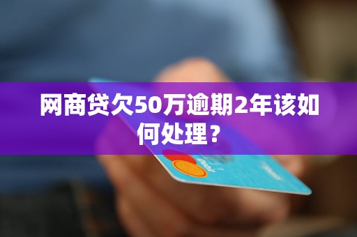 網(wǎng)商貸欠50萬逾期2年該如何處理？