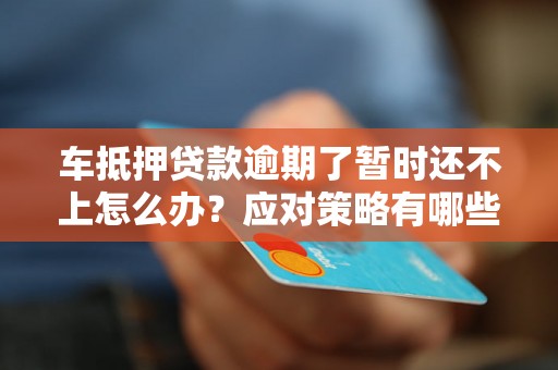 车抵押贷款逾期了暂时还不上怎么办?应对策略有哪些? 车抵押贷款逾期了暂时还不上怎么办?应对策略有哪些?