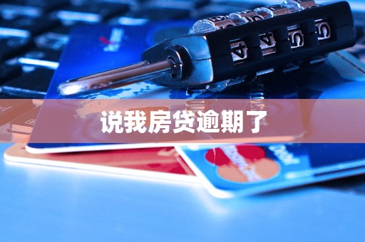 说我房贷逾期了