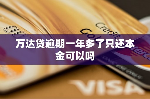 万达贷逾期一年多了只还本金可以吗