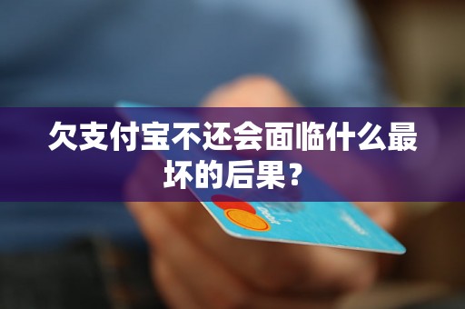 欠支付宝不还会面临什么最坏的后果？