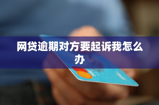 网贷逾期对方要起诉我怎么办
