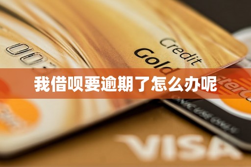 我借呗要逾期了怎么办呢