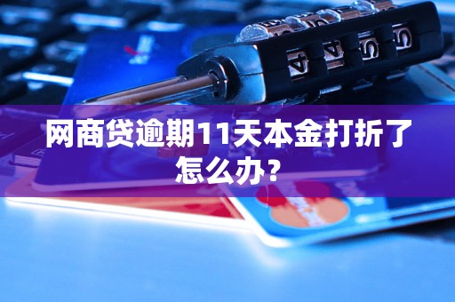 网商贷逾期11天本金打折了怎么办？