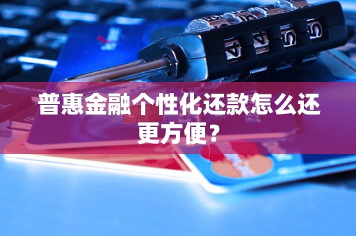 普惠金融个性化还款怎么还更方便? 普惠金融个性化还款怎么还更方便?