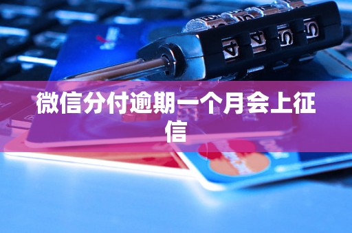 微信分付逾期一个月会上征信