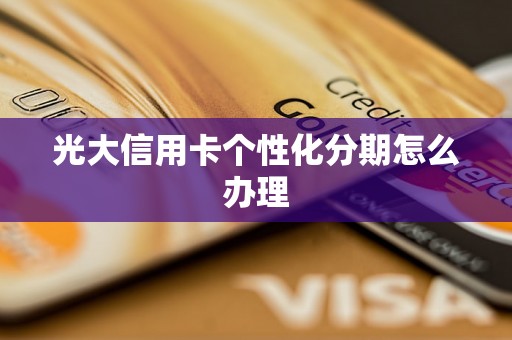 光大信用卡个性化分期怎么办理