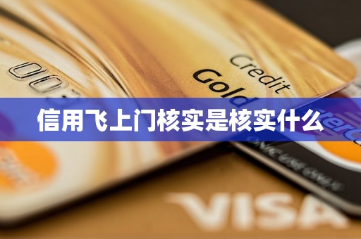 信用飞上门核实是核实什么