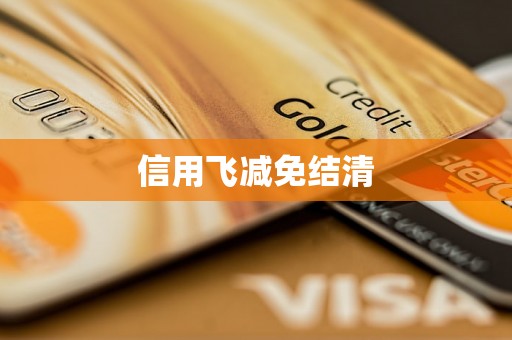 信用飞减免结清