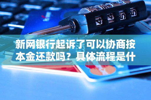 新网银行起诉了可以协商按本金还款吗？具体流程是什么？