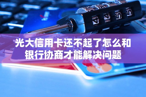 光大信用卡还不起了怎么和银行协商才能解决问题