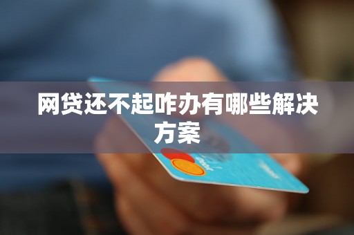 网贷还不起咋办有哪些解决方案