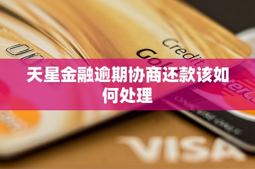 天星金融逾期协商还款该如何处理