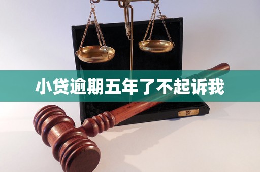 小贷逾期五年了不起诉我