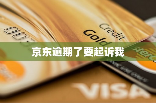 京东逾期了要起诉我