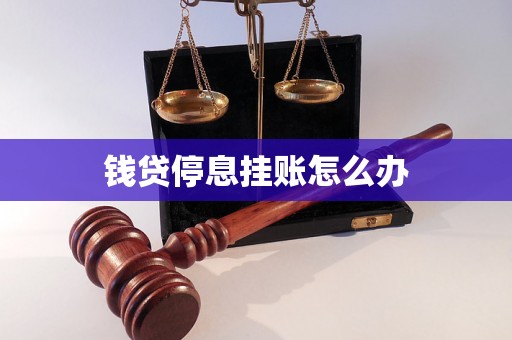 钱贷停息挂账怎么办