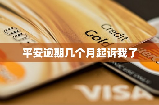 平安逾期几个月起诉我了