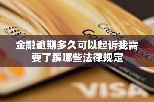 金融逾期多久可以起诉我需要了解哪些法律规定