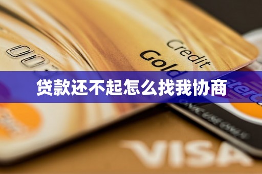 贷款还不起怎么找我协商
