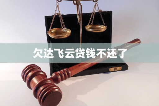 欠达飞云贷钱不还了