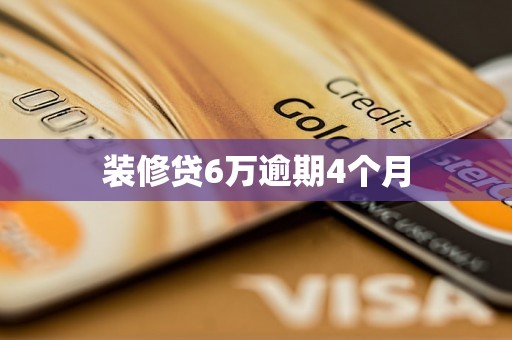 装修贷6万逾期4个月