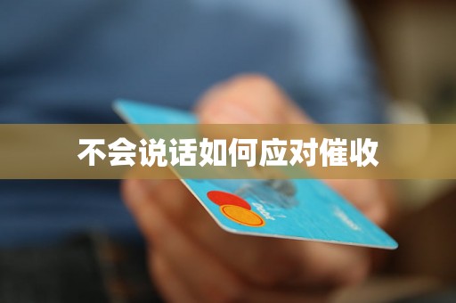不会说话如何应对催收