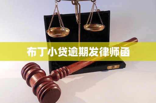 布丁小贷逾期发律师函