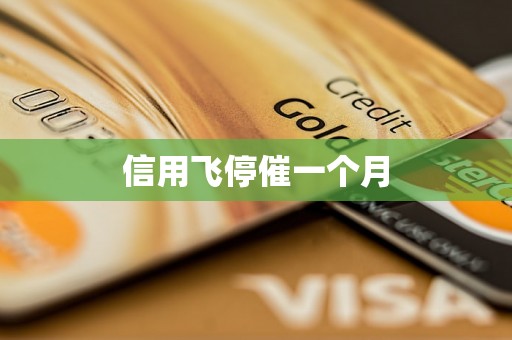 信用飞停催一个月