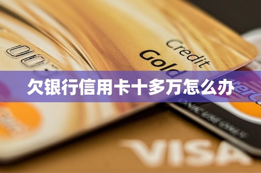 欠銀行信用卡十多萬怎么辦