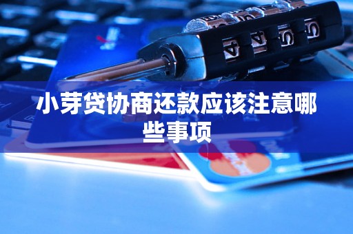 小芽贷协商还款应该注意哪些事项 小芽贷协商还款应该注意哪些事项