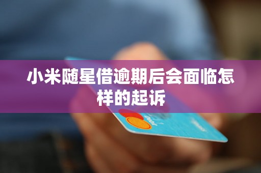 小米随星借逾期后会面临怎样的起诉