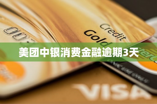 美團中銀消費金融逾期3天