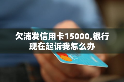 欠浦發(fā)信用卡15000,銀行現(xiàn)在起訴我怎么辦