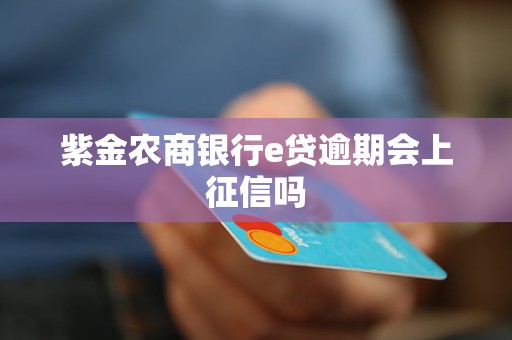 紫金農(nóng)商銀行e貸逾期會(huì)上征信嗎