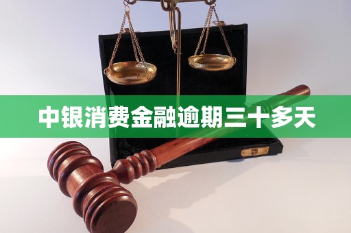 中銀消費金融逾期三十多天