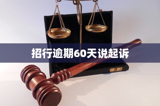 招行逾期60天说起诉