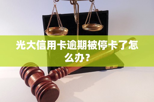 光大信用卡逾期被停卡了怎么辦？