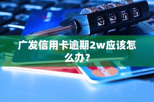 廣發(fā)信用卡逾期2w應該怎么辦？