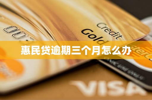 惠民贷逾期三个月怎么办 惠民贷逾期三个月怎么办