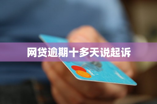 网贷逾期十多天说起诉