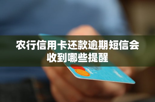 農(nóng)行信用卡還款逾期短信會(huì)收到哪些提醒