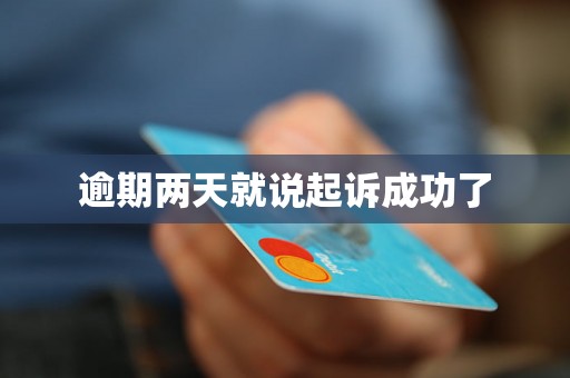 逾期两天就说起诉成功了