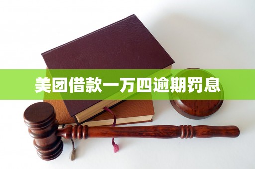 美团借款一万四逾期罚息